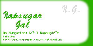 napsugar gal business card